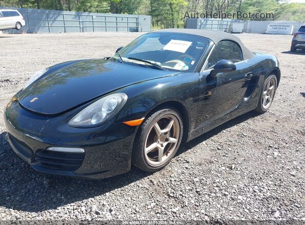 WP0CA2A85GS120689 2016 PORSCHE BOXSTER Black Առջևի ձախ երեք քառորդ տեսարան