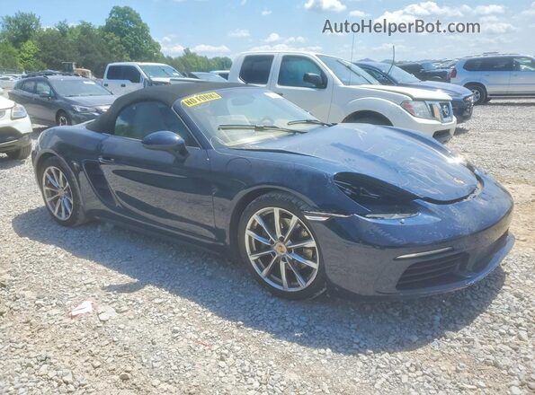 WP0CA2A87HS221671 2017 PORSCHE BOXSTER Синий Передняя правая четверть