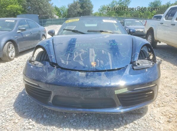 WP0CA2A87HS221671 2017 PORSCHE BOXSTER Синий Вид спереди
