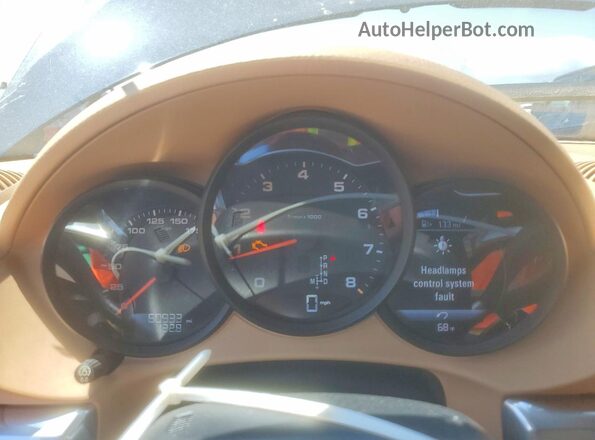 WP0CA2A87HS221671 2017 PORSCHE BOXSTER Синий Вид щитка приборов