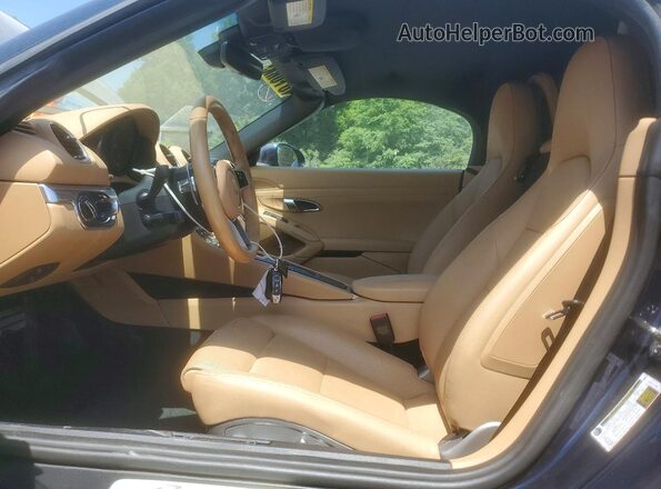 WP0CA2A87HS221671 2017 PORSCHE BOXSTER Синий Вид салона спереди