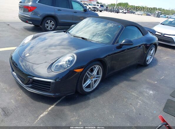 WP0CA2A9XJS138122 2018 PORSCHE 911 Black Առջևի ձախ երեք քառորդ տեսարան