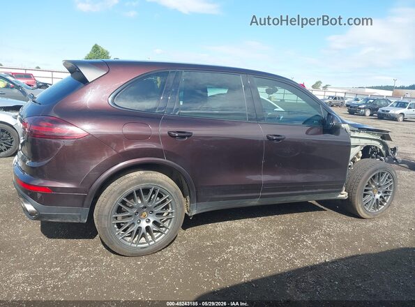 WP1AA2A24JKA02402 2018 PORSCHE CAYENNE Maroon Սալոնի 360 աստիճան տեսք