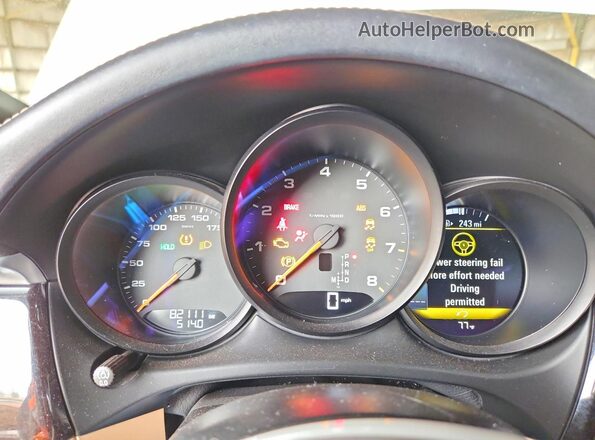 WP1AA2A50LLB06988 2020 PORSCHE MACAN Белый Вид щитка приборов
