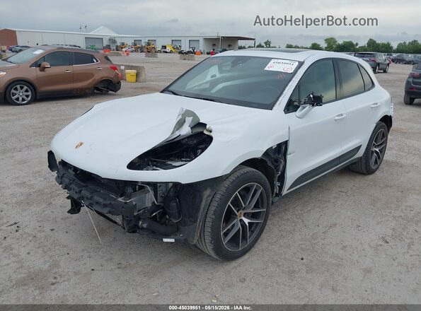 WP1AA2A50RLB13383 2024 PORSCHE MACAN White წინა მარცხენა ხედი სამი მეოთხედიდან