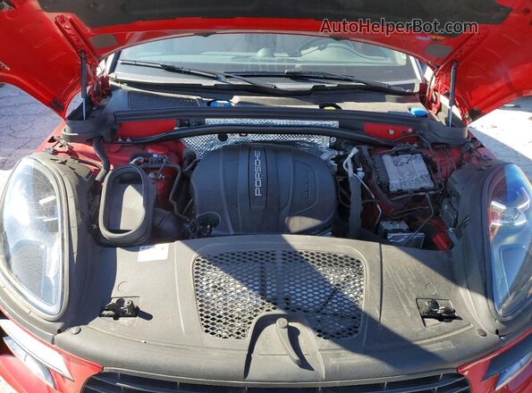 WP1AA2A54LLB04161 2020 PORSCHE MACAN Red Vista del compartimento del motor