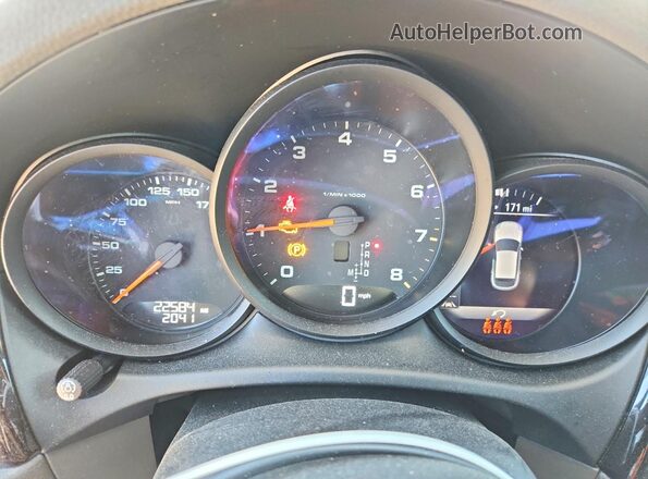 WP1AA2A55MLB08172 2021 PORSCHE MACAN Blue Instrument cluster view