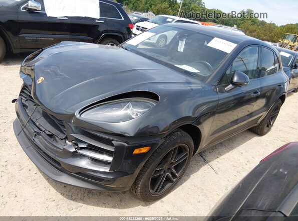 WP1AA2A59MLB06697 2021 PORSCHE MACAN Gray Առջևի ձախ երեք քառորդ տեսարան