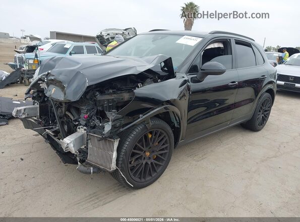 WP1AA2AY3KDA09321 2019 PORSCHE CAYENNE Black წინა მარცხენა ხედი სამი მეოთხედიდან