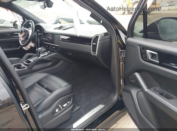 WP1AA2AY3KDA09321 2019 PORSCHE CAYENNE Black წინა სალონის ხედი