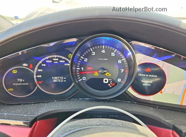 WP1AA2AY4KDA04368 2019 PORSCHE CAYENNE Коричневый Вид щитка приборов
