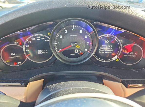 WP1AA2AY7LDA06276 2020 PORSCHE CAYENNE Silver ხელსაწყოთა პანელის ხედი