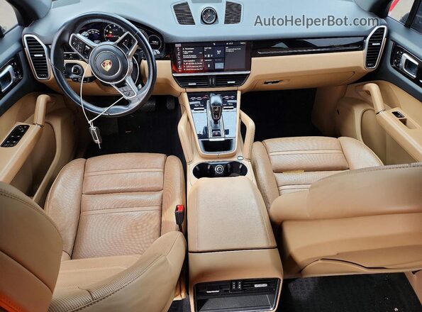 WP1AA2AY9KDA17570 2019 PORSCHE CAYENNE Charcoal Առջևի վահանակի տեսք