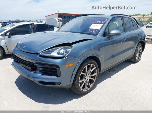 WP1AA2AY9LDA06683 2020 PORSCHE CAYENNE Blue Vista tres cuartos delantera izquierda