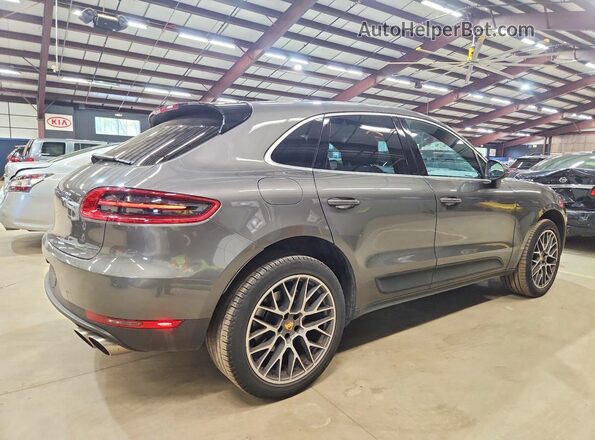 WP1AB2A50GLB42702 2016 PORSCHE MACAN Gray Tył prawy