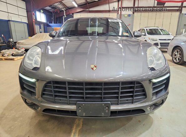 WP1AB2A50GLB42702 2016 PORSCHE MACAN Gray Widok z przodu