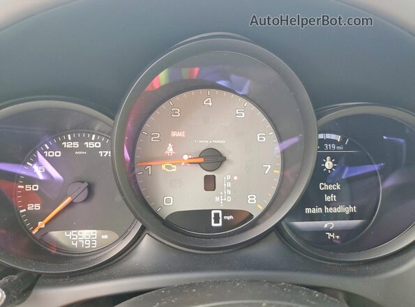 WP1AB2A53KLB30858 2019 PORSCHE MACAN Tan Widok zestawu wskaźników