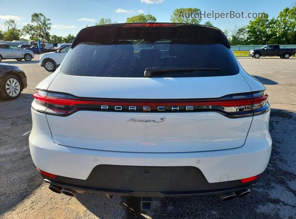 WP1AB2A53MLB35738 2021 PORSCHE MACAN White Вид ззаду