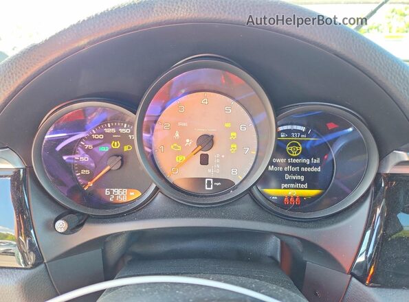 WP1AB2A53MLB35738 2021 PORSCHE MACAN White Вид щитка приладів