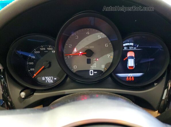 WP1AB2A54LLB36248 2020 PORSCHE MACAN Серый Вид щитка приборов