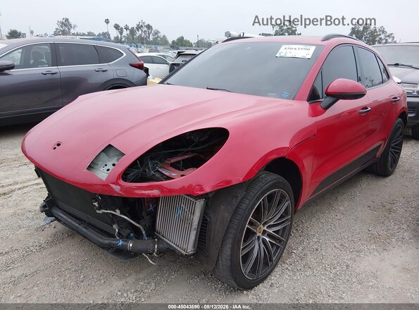 WP1AB2A54MLB34727 2021 PORSCHE MACAN Красный Передняя левая четверть