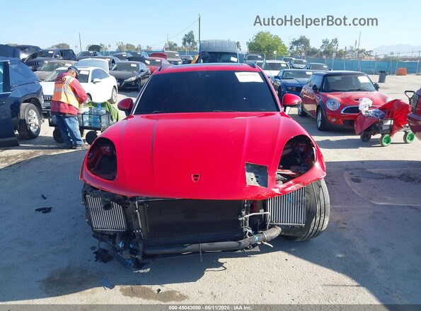 WP1AB2A54MLB34727 2021 PORSCHE MACAN Красный Вид задней части салона