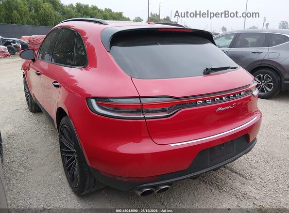 WP1AB2A54MLB34727 2021 PORSCHE MACAN Красный Задняя левая четверть