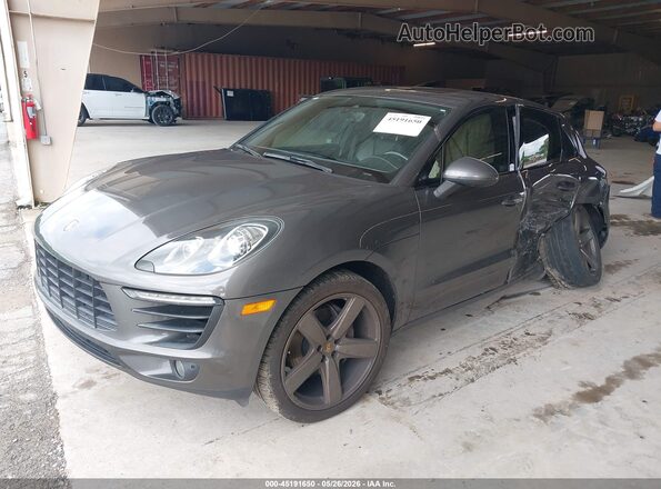 WP1AB2A57GLB49890 2016 PORSCHE MACAN Gray Vista tres cuartos delantera izquierda