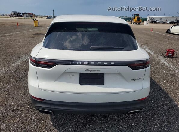 WP1AE2AY0KDA51448 2019 PORSCHE CAYENNE White უკანა ხედი