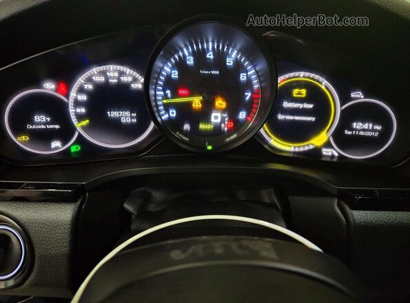 WP1AE2AY4KDA50934 2019 PORSCHE CAYENNE Black Widok zestawu wskaźników