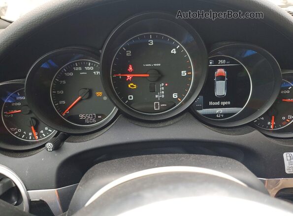 WP1AF2A26GLA40525 2016 PORSCHE CAYENNE Black Vista del cuadro de instrumentos