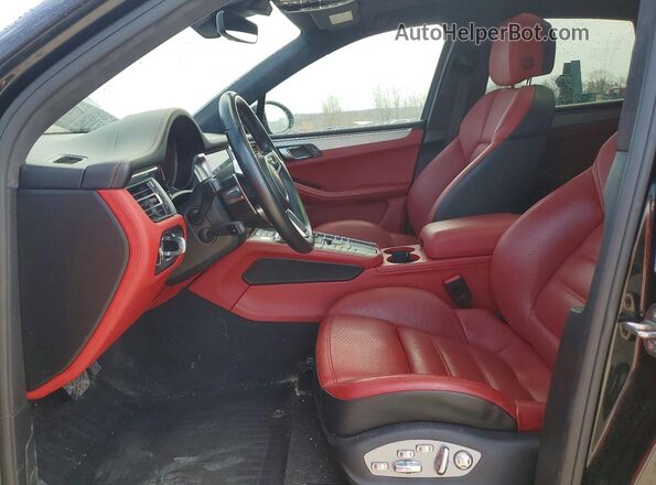 WP1AF2A57LLB60452 2020 PORSCHE MACAN Black Widok wnętrza z przodu
