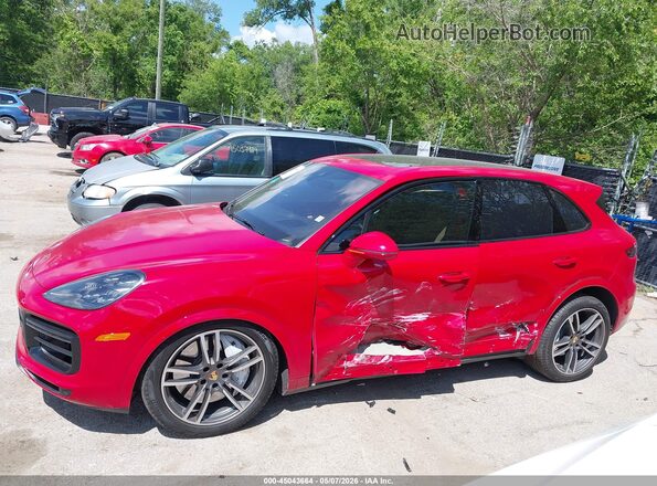 WP1AF2AY1PDA20309 2023 PORSCHE CAYENNE Red Widok wnętrza 360 stopni