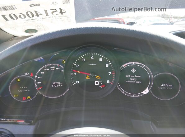 WP1BA2AY9NDA47662 2022 PORSCHE CAYENNE Black Հետևի նստատեղերի տեսք