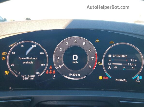 WP1BA2AYXSDA33247 2025 PORSCHE CAYENNE Black Vista del cuadro de instrumentos