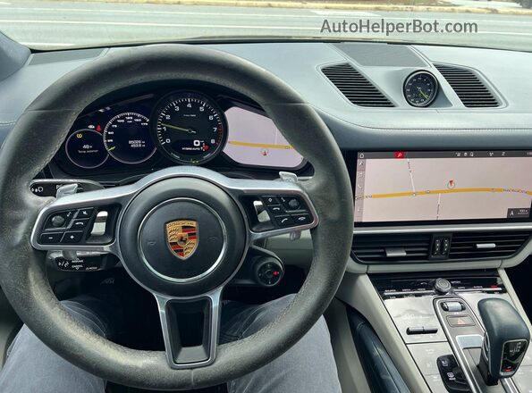 WP1BE2AY0MDA44250 2021 PORSCHE CAYENNE Gray Widok wnętrza z przodu