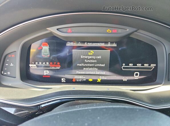 WU1ARBF17MD009883 2021 AUDI RS Charcoal Instrument cluster view