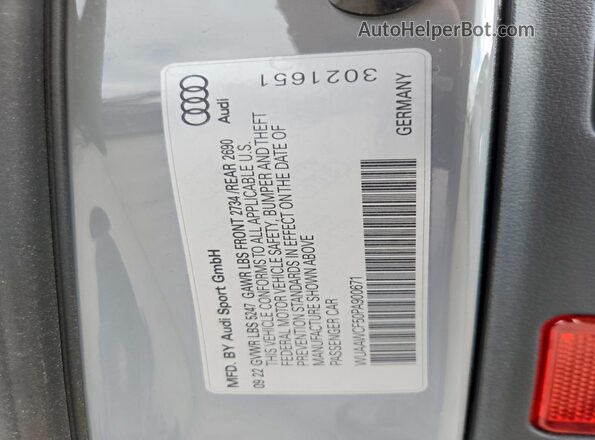 WUAAWCF50PA900671 2023 AUDI RS5 Gray Widok komory silnika