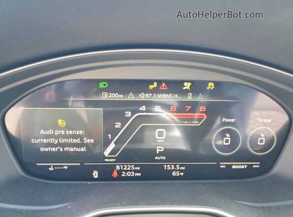 WUAAWCF53MA902832 2021 AUDI RS5 Blue Вид щитка приладів