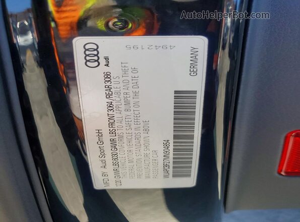 WUAPCBF27MN904854 2021 AUDI RS7 Black Vista del compartimento del motor