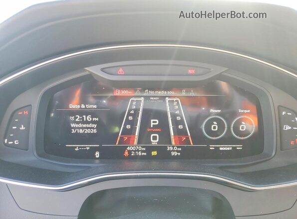 WUAPCBF27MN904854 2021 AUDI RS7 Black Vista del cuadro de instrumentos