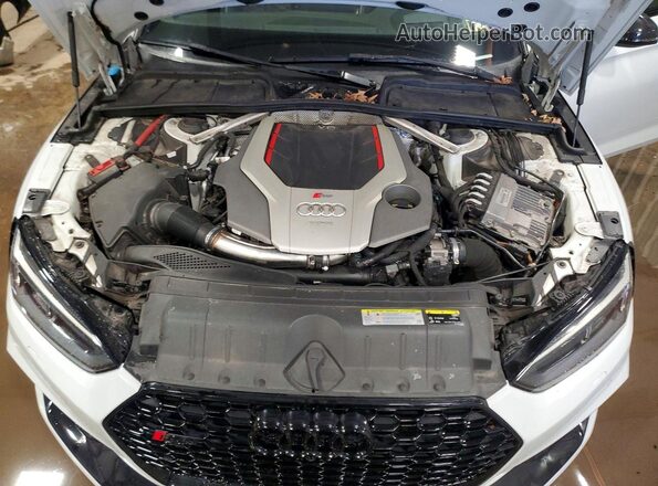 WUAPWAF50JA904810 2018 AUDI RS5 White Vista interior trasera