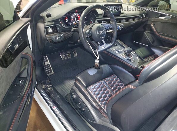 WUAPWAF50JA904810 2018 AUDI RS5 White Vista del salpicadero