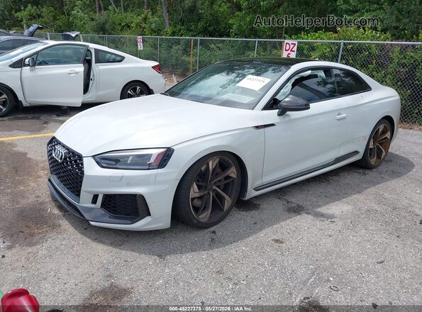 WUAPWAF52KA901635 2019 AUDI RS5 White Առջևի ձախ երեք քառորդ տեսարան