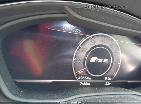 WUAPWAF52KA901635 2019 AUDI RS5 White Հետևի նստատեղերի տեսք