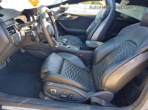 WUARWAF5XJA902264 2018 AUDI RS5 Gray Widok wnętrza z przodu