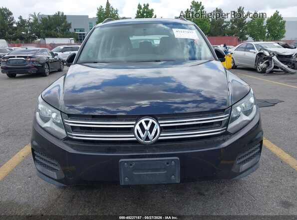 WVGAV7AX1JK004800 2018 VOLKSWAGEN TIGUAN Черный Вид спереди
