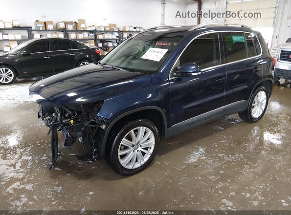 WVGAV7AX3GW575058 2016 VOLKSWAGEN TIGUAN Blue წინა მარცხენა ხედი სამი მეოთხედიდან