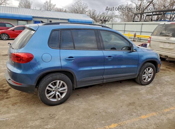 WVGAV7AX3HK024220 2017 VOLKSWAGEN TIGUAN Blue Հետևի աջ