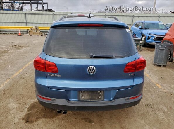 WVGAV7AX3HK024220 2017 VOLKSWAGEN TIGUAN Blue Հետևի տեսք